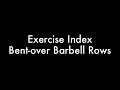 Self Made Exercise Index:  Bent-over Barbell Rows