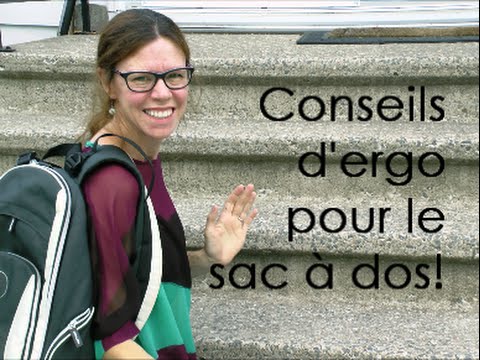 Conseils d'ergo pour le sac � dos (enfants)
