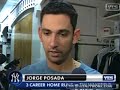New York Yankees Jorge Posada postgame interview 4/28/07