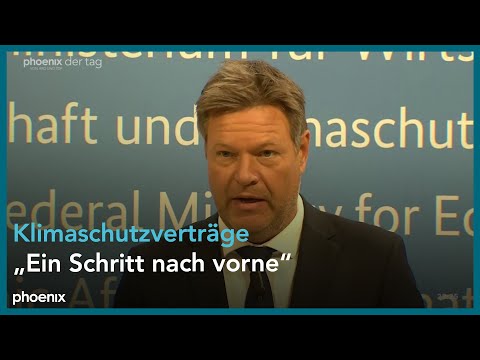 Bundeswirtschaftsminister Robert Habeck (Die Grnen) zum Frderprogramm fr Klimaschutzvertrge am 05.06.23