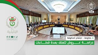 حكومة - اجتماع الحكومة | دراسة عروض تتعلق بعدة قطاعات