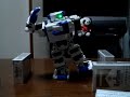 i-SOBOT plays a demonstration of the karate. i-SOBOT plays a demonstration of the karate.