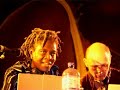inspired by fela anikulapo kuti's lagos club, the shrine, and the rebirth of afrobeat brought about by felas untimely death in 1997, the shrine dj posse have been lobbing their lightning bolt of afrosubversion into london nightlife for many years and their rebel music mission continues.
the afrocentric roots 'n' digital mix features afrobeat, high life, mbaqanga, rai, kwaito, soukous, benga, juju, mbalax, afrodigital sounds, chaabi, salsa, samba, bossa, reggae, funk, drum'n'bass, garage, fusions and the tuffest beats del mondo... ice cool new tunes and red hot old classics.
the shrine synchro system is a specially deconstructed version of the shrine - a seamless mix of slamming sounds and dazzling visuals and weaving in and out of the soundscape come stunning live contributions from musicians. over past years the shrine djs featured a wide range of live musicians blowing, strumming, bowing, singing, drumming and flowing over their beats. the group has toured in germany, turkey, uganda, lithuania, estonia, romania, bulgaria, finland and russia.
the shrine synchro system tours in ever-changing lineups, always with djs rita ray and max reinhardt at the heart and soul, with a variety of local and international musicians and cultural collaborators.
rita ray is a club and radio dj and she and max revitalised the global dance scene in london. she plays at clubs all over europe and africa and appears regularly on bbc tv, world service, radio 3 as guest and presenter. rita also arranges and produces records and programmes international music festivals in london.
max is also a club dj, music writer and compiler and a radio presenter. he contributes to the bbc world service in flight, bbc radio 3 and is also a musical director. with rita he has put together a host of innovative club nights in london and beyond. max also programmes international music festivals in london.
for the zanzibar 2006 shows, djs rita and max are joined by vj/filmmaker and projectionist lisa cazzato and atongo zimba and breis (see separate profiles) - british based musicians of west african origin, as well as more familiar faces from tanzania.