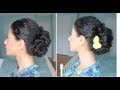 Curly Hair Messy Bun