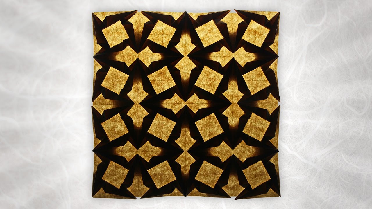 Origami Double Spearhead Tessellation (Michał Kosmulski)