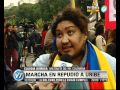 Visión Siete: Marcha en repudio a Uribe
