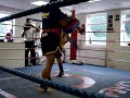 Paowrit freestylin on the pads.