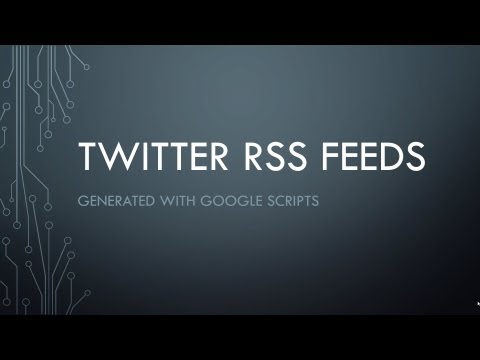 How to Get RSS Feeds for Twitter