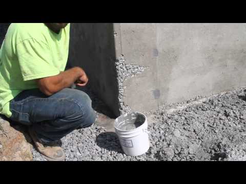 how to patch concrete wall