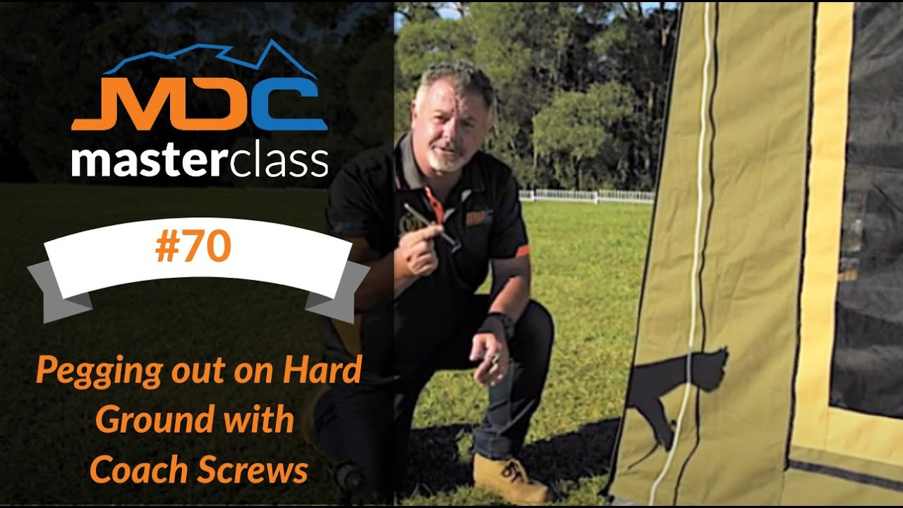 Pegging out on Hard Ground with Coach Screws - MDC Masterclass #70