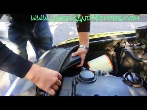 How to change engine air filter on Audi A6 (C6)