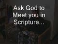 Meditating on Scripture Part 1 Meditating on Scripture Part 1