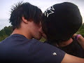 Boys kissing