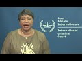 ICC Prosecutor Fatou Bensouda statement on the 20th anniversary of the Rome Statute