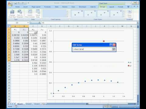 how to draw x-y graph in excel 2007
