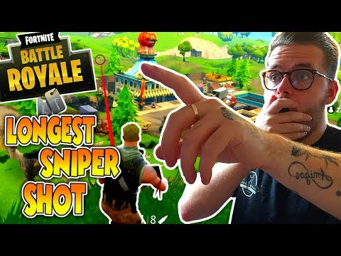 LONGEST SNIPER SHOT!!! - Fortnite: Battle Royale (XBOX One)