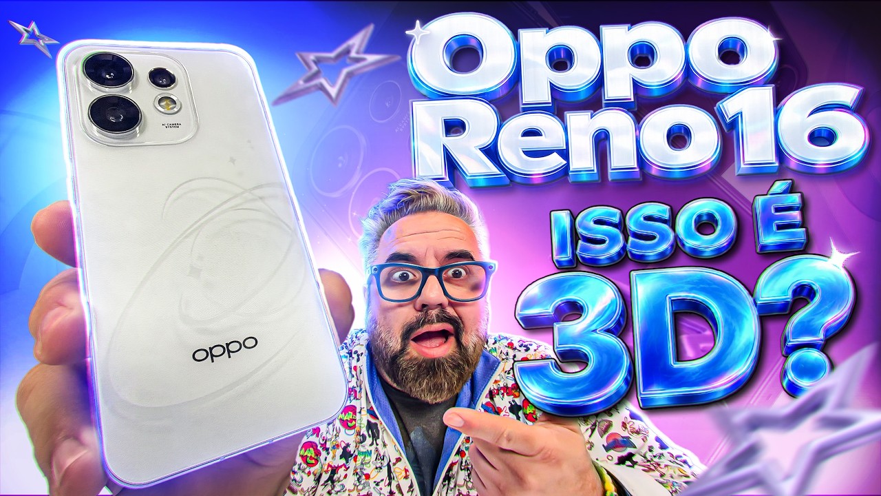 ISSO É 3D?! Oppo Reno 16