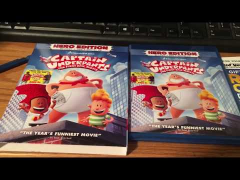 Captain underpants: the first epic movie Blu-Ray unboxing