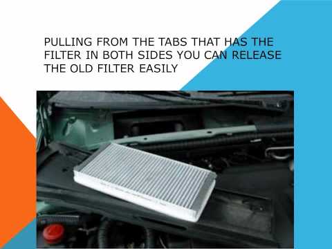 How to replace the air cabin filter   dust pollen filter on a Peugeot 406