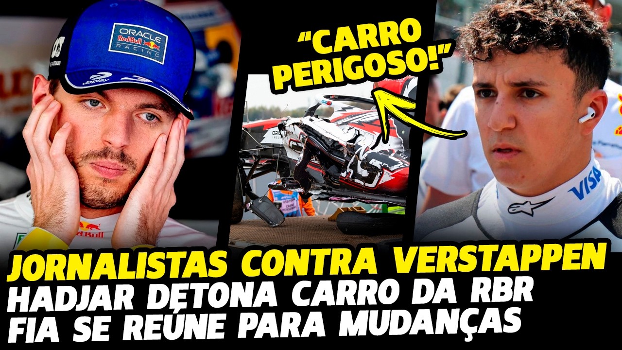 JORNALISTA SE UNEM CONTRA VERSTAPPEN, HADJAR DETONA RED BULL E FIA SE REUNE | FÓRMULA 1 | GP EM CASA