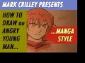 how to draw an angry young man manga style  pt 2 