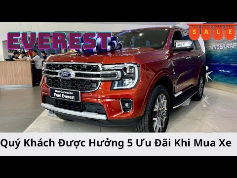 Vì Sao Phải Mua Ford Everest Titanium 2023 Trong Tháng 8/2023? Khách Hàng Được Hưởng 5 Ưu Đãi.