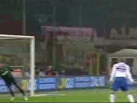 Partido del Sampdoria contra el Milan