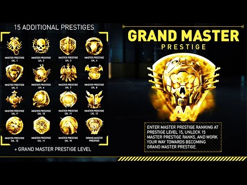 15 NEW PRESTIGES! Unlock Elite Guns Each Prestige! GRAND MASTER PRESTIGE UPDATE
