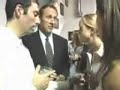 this chick is wasted infront of boss at  office  x-mas party