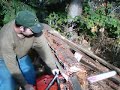 me sawing with my 394 husqvarna