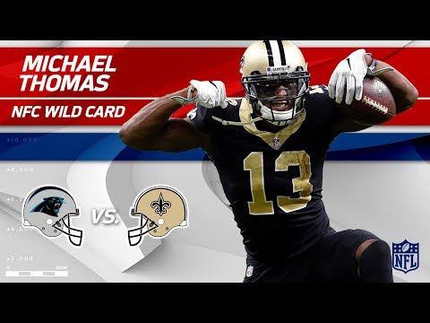 Video: Michael Thomas' 8 Grabs for 131 Yards vs. Carolina! | Panthers vs. Saints | Wild Card Player HLs