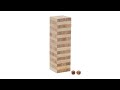Holz mit Zahlen Wackelturm