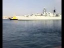 Naval Ship leaving port after navy days 2008