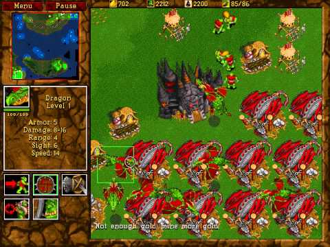 Warcraft 2: Tides of Darkness Full Walkthrough Orc Mission 14: The Fall of Lordaeron (Fastest)