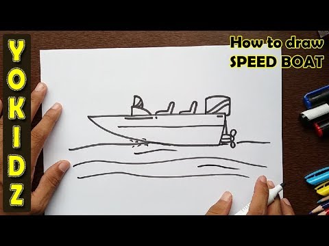 video-linktoworks-How to draw SPEED BOAT - YouTube