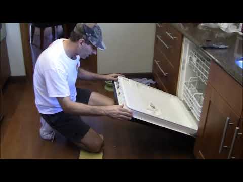 how to clean g.e. dishwasher soap dispenser