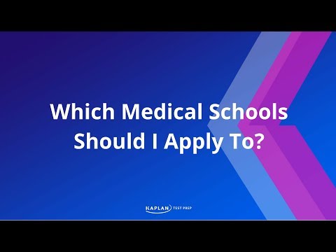 how to decide which medical schools to apply to
