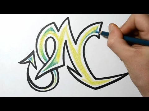 how to draw graffiti n