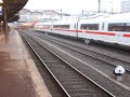 ICE and intercity arriving at the same moment