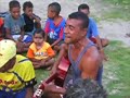 Sailing around the world, Biak, Indonesien,  locals dancing
