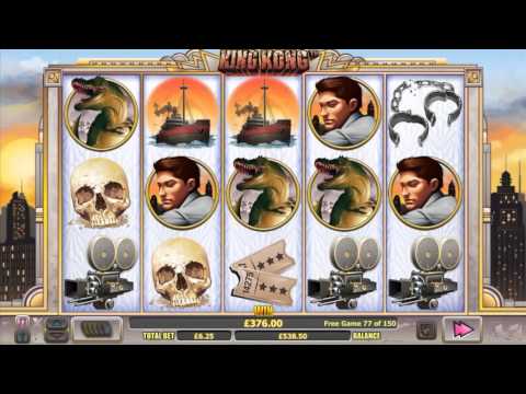 Big Slot Win - 150!!! free spins in King Kong online slot