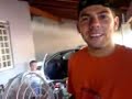 Felipe Gerent�o parando o ventilador na Lingua