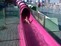 Noah on the water slide