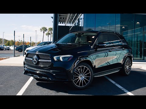 Used 2022 Obsidian Black Metallic Mercedes-Benz GLE 350 image 1