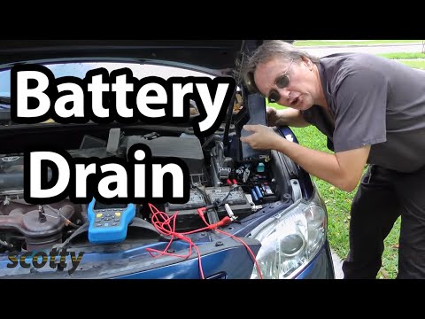 how to check battery drain with test light