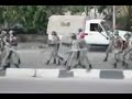 Click here to watch this video احداث العباسية : لحظة نزول البلطجية من عربيات الجيش.