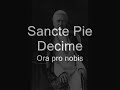 Sancte Pie Decime