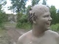  mud mudding ford ranger truck wrestling slide swim play pond
