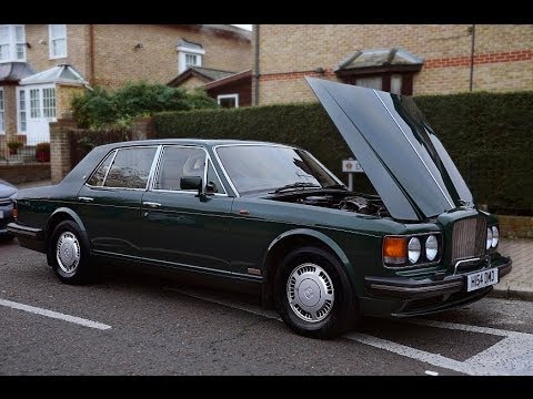 1991 BENTLEY TURBO R REVIEW - STARTING 6.75 V8 ENGINE & DRIVING!