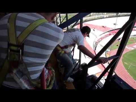 As se arm la nueva pantalla del Estadio Monumental